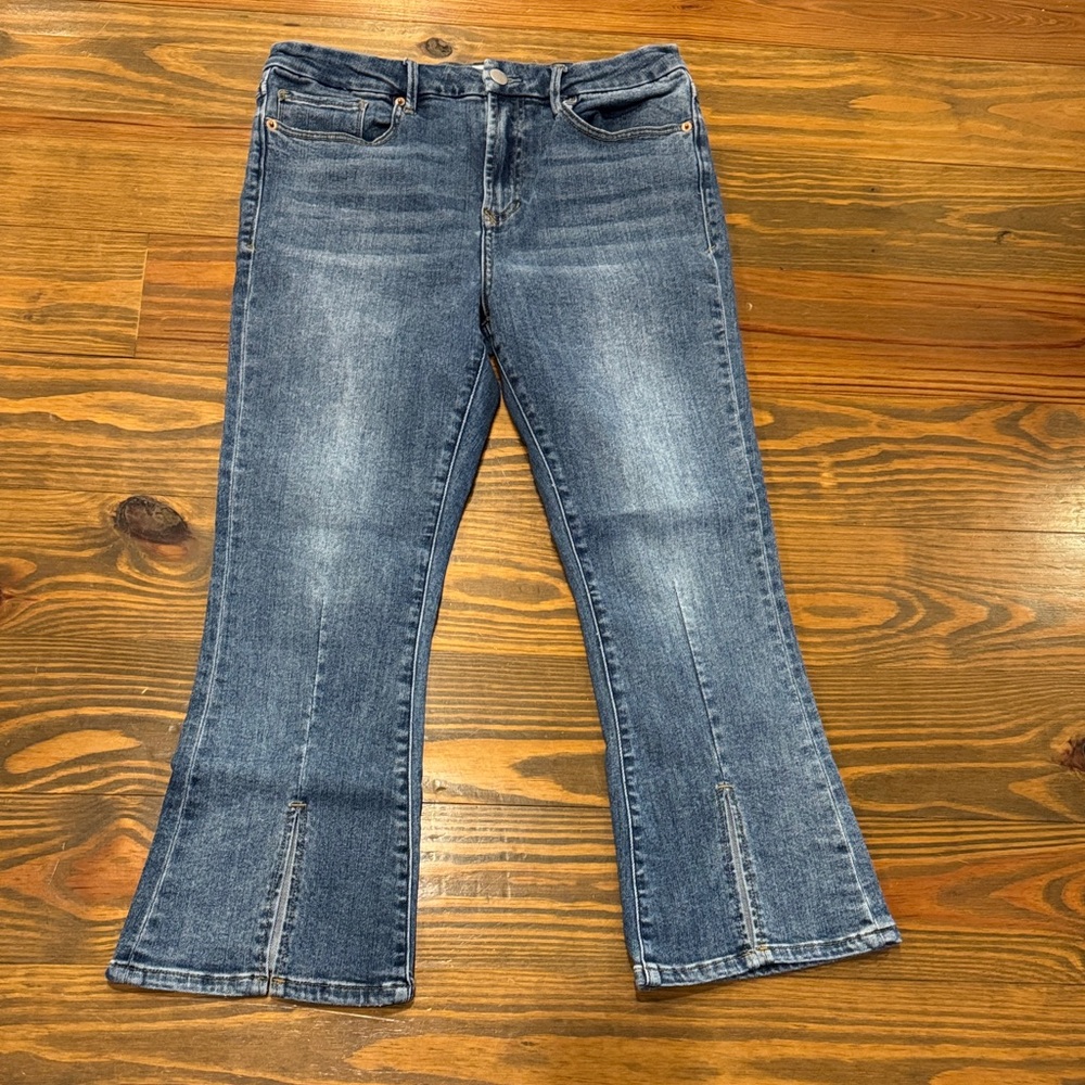Dear John Dark Blue Flare Crop Jeans 30